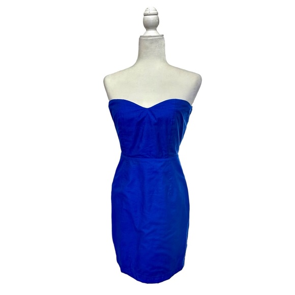 Royal Blue Judith March Mini Strapless Dress Small - Picture 1 of 12